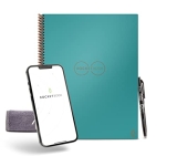 Rocketbook Smart Reusable Notebook – Dot-Grid Eco-Friendly Notebook with 1 Pilot Frixion Pen & 1 Microfiber Cloth Included – Neptune Teal Cover @ $16.66