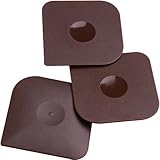 Pan Scrapers Dish Scraper Tool Set, 3Pack Food Scraper Nylon Plastic Pan Pot Scraper, Cast Iron Cleaner Scraper Skillet Scraper Pan Pot Scrubber, Kitchen Plastic Scrapper (Brown) @ $2.73