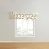 Stylemaster(R) ZARI Lurex Sheer Valance with Velvet Embroidery @ $3.65