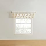 Stylemaster(R) ZARI Lurex Sheer Valance with Velvet Embroidery @ $3.65