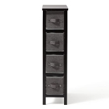 Edenbrook 4 Drawer Storage Organizer – Organization and Storage – Room Organization – Charcoal/Black Storage Drawers @ $28.87