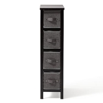 Edenbrook 4 Drawer Storage Organizer – Organization and Storage – Room Organization – Charcoal/Black Storage Drawers @ $28.87