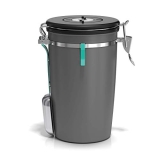 Coffee Gator Coffee Canister – 64floz Airtight Coffee Storage Container for Ground Beans – Magnetic Scoop Included – Large @ $10.74