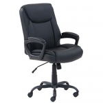 Amazon Basics Classic Puresoft Padded Mid-Back Office Computer Desk Chair with Armrest – Black @ $66.73