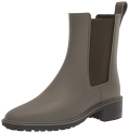 Sam Edelman Women’s Sue Rain Boot, Alpine Green/Caviar Brown, 8