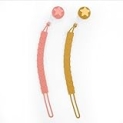 MEM Silicone Pacifier Clip 2-Pack, One-Piece Flat Heart Pacifier Clips for Baby Boys and Girls, Flexible and Rust-Free Pacifier Holder for Teething Relief and Baby Essentials, Safe for Newborn Baby @ $4.50