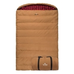 TETON Sports Canvas Mammoth Queen-Size Double Sleeping Bag; Warm and Comfortable for Family Camping  @ $99.99