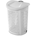 Sterilite Ultra Wheeled Hamper Plastic Adult, White