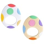 Easter Egg Silicone Teething Toys for Babies, 2-Pack – Colorful, Sensory Development Baby Chew Toys, Ideal for Toddler’s First Easter Basket Stuffers @ $2.94