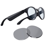 Razer Anzu Smart Glasses: Blue Light Filtering & Polarized Sunglass Lenses – Low Latency Audio – Built-in Mic & Speakers – Touch & Voice Assistant Compatible – 5hrs Battery – Round/Small @ $59.99