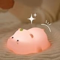 Cute Hippo Night Light, LED Hand Press Novelty Animal Night Light, 3 Speed Dimmable Parenting Night Light for Nursing Toddler, Infant and Children Decoration, Gift for Kids @ $16.09