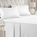 King Size Sheet Set – Breathable & Cooling – Hotel Luxury Bed Sheets – Extra Soft – Deep Pockets – Easy Fit – 4 Piece Set – Wrinkle Free – Comfy – White Bed Sheets – Kings Sheets – 4 PC @ $29.68