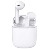 Beben True Wireless Bluetooth Earbuds, 31H Cyclic Playtime Headphones with Type C Charging Case and mic, IPX6 Waterproof Compatible for iPhone Android, in-Ear Stereo Earphones Headset for Sport White