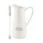 Mud Pie Ceramic Iced Tea Pitcher and Spoon Set @ $32.11