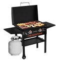 Blackstone 1883 Gas Hood & Side Shelves Heavy Duty Flat Top Griddle Grill Station for Kitchen @ $261.49