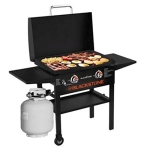 Blackstone 1883 Gas Hood & Side Shelves Heavy Duty Flat Top Griddle Grill Station for Kitchen @ $261.49