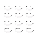 AmazonCommercial Double Lens Safety Glasses (Clear/Black) @ $4.59-$4.83