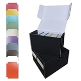 koopnati Corrugated Cardboard Trading Card Storage Box With Dividers Baseball Cards Holder Trading Cards Organizer,Cardboard Card Storage Boxes for TCG Game Cards Mtg Playing Cards @ $9.90