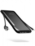 Cell Phone External Battery Packs TG90 10000mAh Power Bank with Built in Lightning Cable Portable Charger Battery Backup Compatible with iPhone Android Phone Power Packs @ $17.59