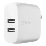 Belkin 24W Dual Port USB Wall Charger – iPhone Fast Charging – USB Charging Block for Power Bank @ $11.99