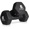 Tru Grit Fitness 6lb Neoprene Dumbbell (Pair) @ $12.97