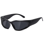 JASPIN Wrap Around Fashion Sunglasses for Women Trendy Y2k Sport Shades UV400 Eyeglasses @ $0.99