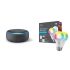 Echo Dot (4th Gen) | Charcoal with 2-Pack GE CYNC Smart LED Color Bulb @ $24.99