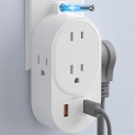 Multi Plug Outlet Extender with USB @ $8.99