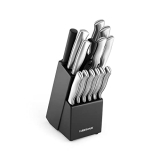 Farberware 5152497 15-Piece High-Carbon Stamped Stainless Steel Kitchen Knife Set with Wood Block @ $19.95