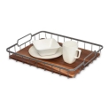 iDesign The Ría Safford Collection Acacia Wood and Wire Serving Tray @ $7.54