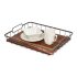 iDesign The Ría Safford Collection Acacia Wood and Wire Serving Tray @ $7.54