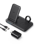 Anker Foldable 3-in-1 Station with Power Adapter, 335 Wireless Charger, Works with iPhone 13/13 Pro Max / 12, AirPods Pro, Apple Watch Series 1-6, and More (Watch Charging Cable Not Included)