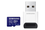 SAMSUNG PRO Plus + Reader 512GB microSDXC Up to 160MB/s UHS-I @ $39.99