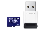 SAMSUNG PRO Plus + Reader 512GB microSDXC Up to 160MB/s UHS-I @ $39.99