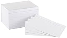 Amazon Basics Heavy Weight Ruled Lined Index Cards, 300 Count, 100 Pack of 3, White, 3 x 5 Inch Card @ $5.09