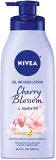 NIVEA Oil Infused Body Lotion, Cherry Blossom and Jojoba Oil, Body Lotion for Dry Skin, 16.9 Fl Oz Pump Bottle