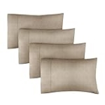 King Size Pillow Cases Set of 4 – Extra Soft – Pack of 4 Pillowcases – Hotel Luxury Pillowcases – Machine Washable Pillow Protectors – 20×40 Pillow Cases, 4 Piece – King Heathered Beige Pillow Covers @ $12.50