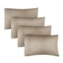 King Size Pillow Cases Set of 4 – Extra Soft – Pack of 4 Pillowcases – Hotel Luxury Pillowcases – Machine Washable Pillow Protectors – 20×40 Pillow Cases, 4 Piece – King Heathered Beige Pillow Covers @ $12.50