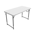 Lifetime Height Adjustable Craft Camping and Utility Folding Table @ $39.98