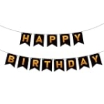 Wanlabaner Happy Birthday Banner with Ribbon for Birthday Party Decorations, Perfect Backdrop for Birthday Celebrations and Essential Party Supplies @ $2.99