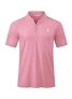 JMIERR Polo Shirts for Men Summer Quick Dry Casual Henley Shirts Short Sleeve Button Up Fishing Work Golf Tshirt, L, Pink @ $9.19