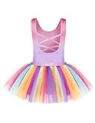Arshiner Little Girls Sparkly Sequin Ballet Skirted Leotards Tutu Dress Ballerina Sleeveless Dance Outfits for Kids @ $17.99