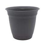 The HC Companies 8 Inch Eclipse Round Planter with Saucer – Indoor Outdoor Plant Pot for Flowers, Vegetables, and Herbs, Warm Gray @ $4.60