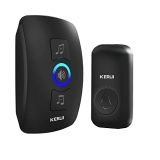 KERUI Wireless Doorbell 4 Volume Levels 32 Chimes Door Bells Cordless Long Range Doorbell Kit with LED Flash (1 Plug-in Receiver @ $6.77
