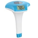 Digital Pool Thermometer – IPX-8 Waterproof Swimming Pool Thermometer Floating Easy Read, Environment-Friendly Solar-Powered Pool Temperature Gauge for Swimming Pools, Spa, Hot Tubs @ $5.99