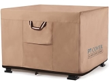 Fire Pit Cover – 30 Inch 32 Inch Strong Fade-Resistant Tear-Resistant UV-Resistant Waterproof Heavy Duty 900D Material Fire Table Cover Square for Outdoor Fire Pit Table – Brown @ $10.40