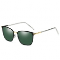 Coloseaya Square Polarized Sunglasses for Men and Women Polygon Mirrored Lens (green) @ $6.06