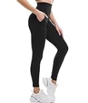 Ipletix Leggings with Pockets for Women, High Waisted Leggings Buttery Soft Non See Through Workout Yoga Pants Black @ $3.68