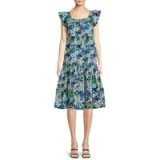 Time And Tru Women’s Short Sleeve Square Neck Dress (4 Colors) @ $5.00