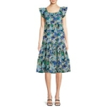 Time And Tru Women’s Short Sleeve Square Neck Dress (4 Colors) @ $5.00